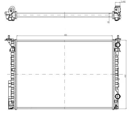 Chladič, chlazení motoru NRF 58242A