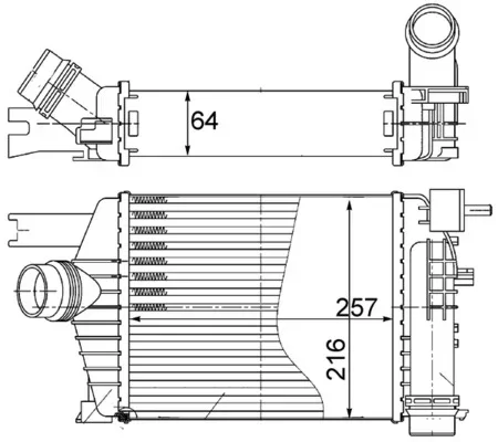 Chladič turba MAHLE CI498000S Chladič turba MAHLE CI498000S