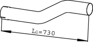 Výfuková trubka DINEX 22145 – OE 1405114