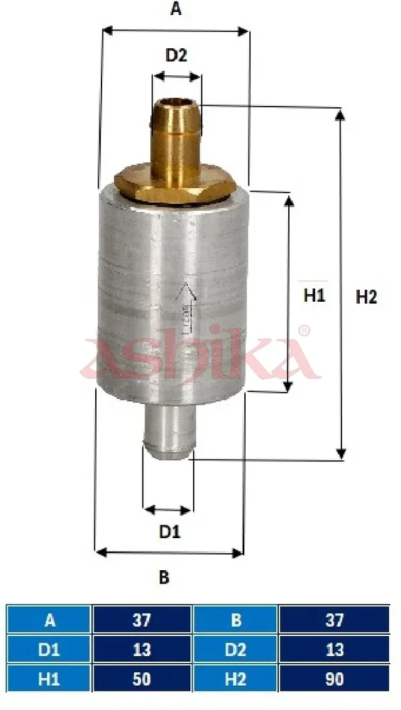 Palivový filtr ASHIKA 10-GAS10S Palivový filtr ASHIKA 10-GAS10S