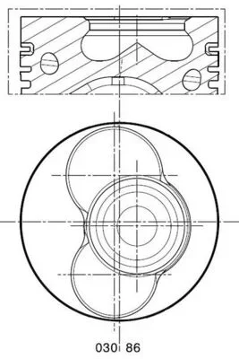 Píst MAHLE 0308602