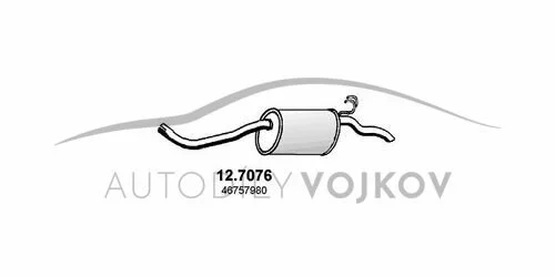 Díl výfuku zadní v:6239