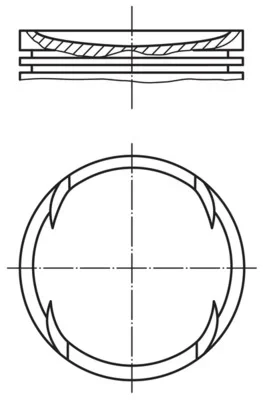 Píst MAHLE 0635501 – OE 60616863