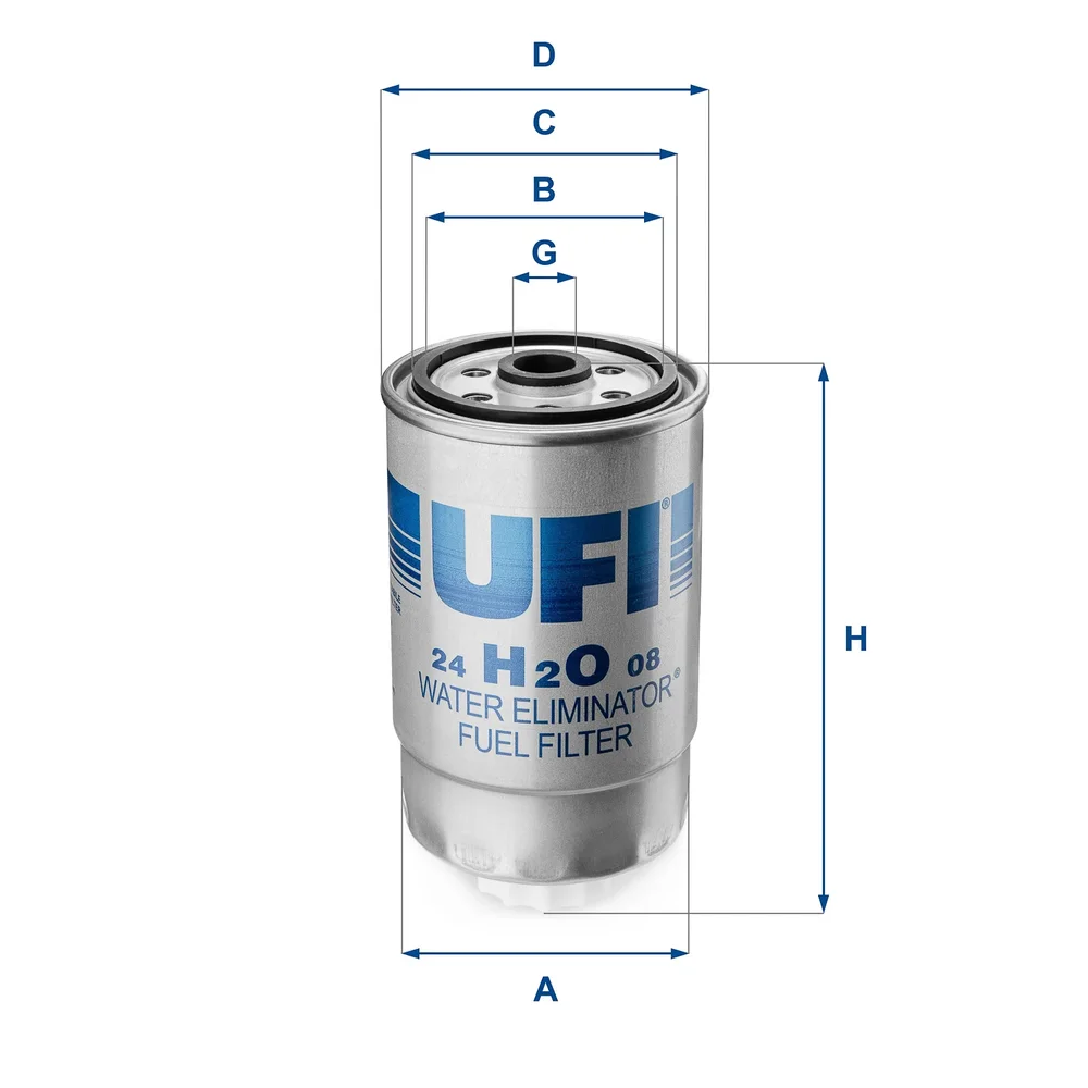 Palivový filtr UFI 24.H2O.08 – OE 04721303AA