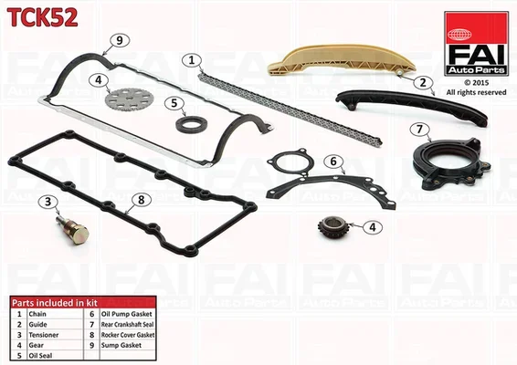 Sada rozvodového řetězu FAI AutoParts TCK52
