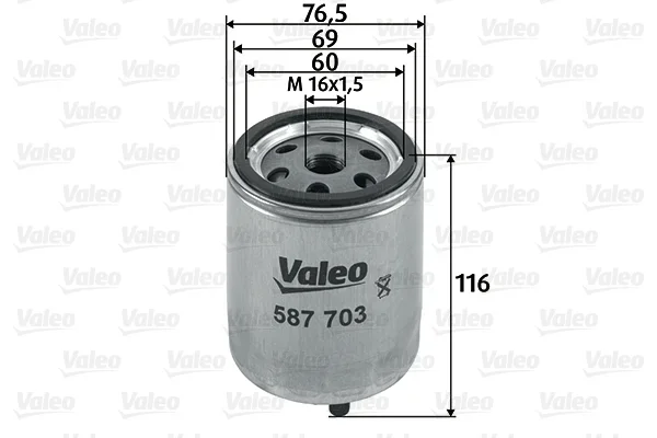Palivový filtr VALEO 587703