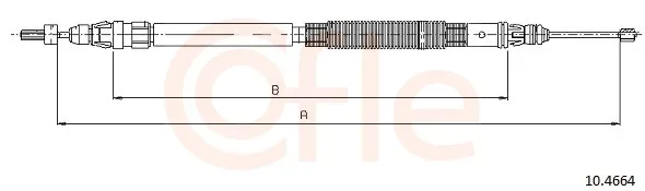 Tazne lanko, parkovaci brzda COFLE 10.4664