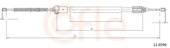 Tazne lanko, parkovaci brzda COFLE 11.6596 – OE 8200087981