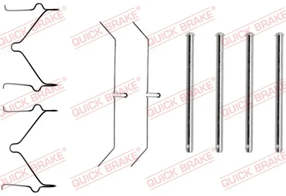 Sada prislusenstvi, oblozeni kotoucove brzdy QUICK BRAKE 109-1129