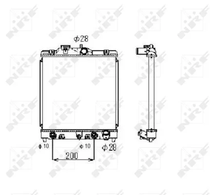Chladič, chlazení motoru NRF 516356 Chladič, chlazení motoru NRF 516356