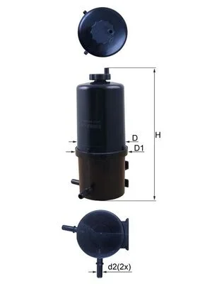 Palivový filtr KNECHT KL787