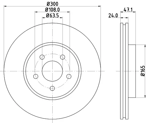 Brzdový kotouč HELLA 8DD355127-691