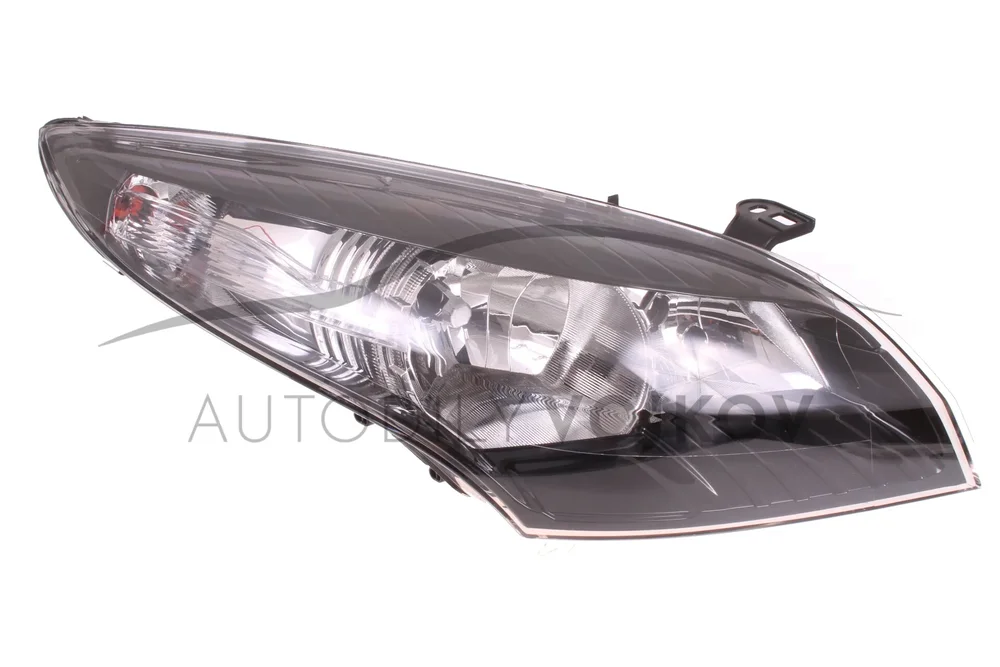 Pravé přední světlo H1 + H7 černé pozadí el. ovládané + motorek v:27073 Pravé přední světlo H1 + H7 černé pozadí el. ovládané + motorek v:27073