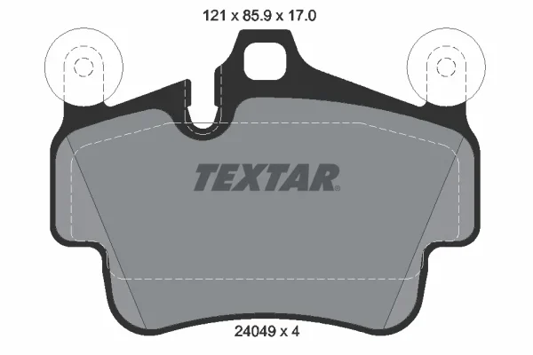 Sada brzdových destiček, kotoučová brzda TEXTAR 2404901