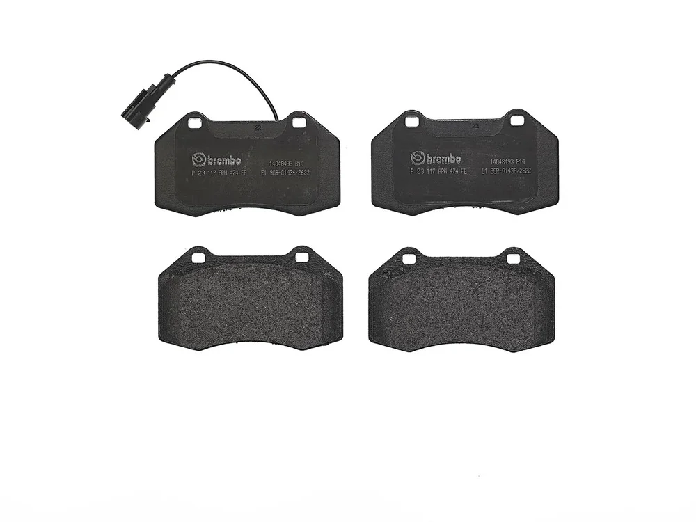 Sada brzdových destiček, kotoučová brzda BREMBO P23117