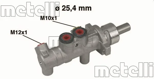 Hlavní brzdový válec METELLI 05-0414 Hlavní brzdový válec METELLI 05-0414