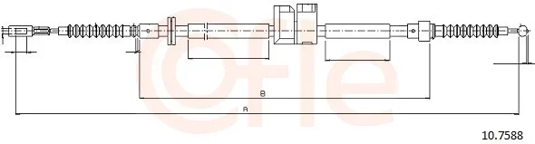 Tazne lanko, parkovaci brzda COFLE 10.7588 – OE 441609721D