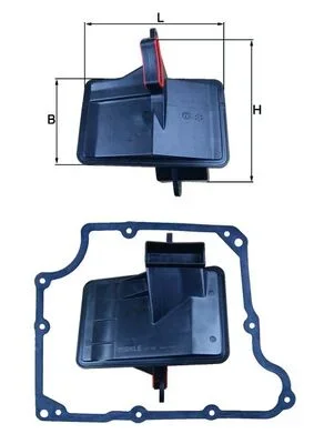 Hydraulický filtr, automatická převodovka KNECHT HX166D