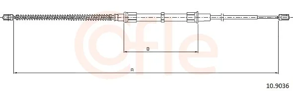 Tazne lanko, parkovaci brzda COFLE 10.9036 – OE 1J0609721D