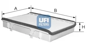 Filtr, vzduch v interiéru UFI 53.049.00 – OE 357091700
