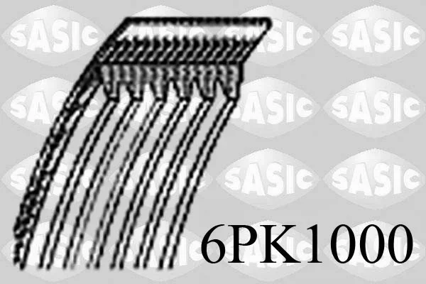 ozubený klínový řemen SASIC 6PK1000 ozubený klínový řemen SASIC 6PK1000