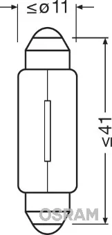 Zarovka, dverni svetlo ams-OSRAM 6413 Zarovka, dverni svetlo ams-OSRAM 6413