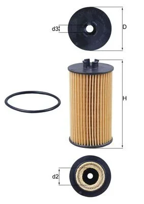 Olejový filtr MAHLE OX401D