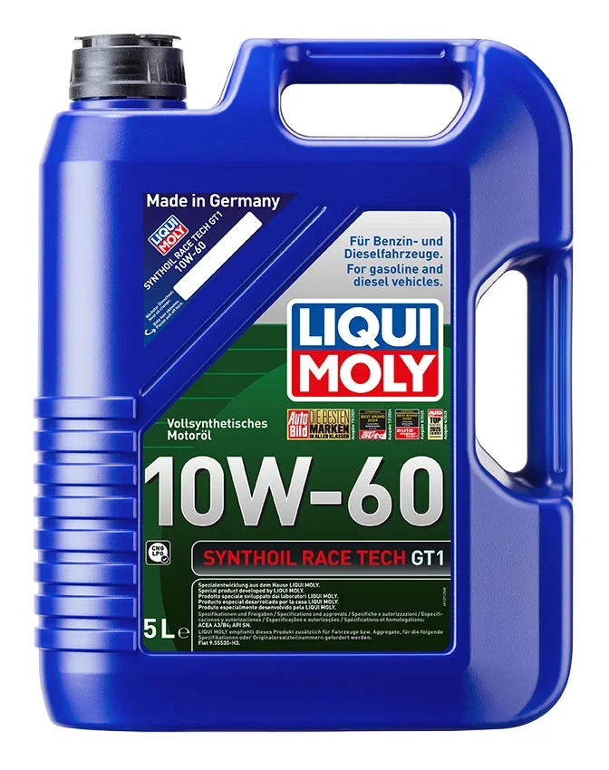 Motorový olej synthoil race tech gt1 10w-60 LIQUI MOLY 8909