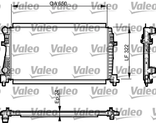 Chladič, chlazení motoru VALEO 735557