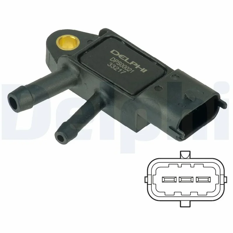 Senzor, tlak vyfuk.plynu DELPHI DPS00021 Senzor, tlak vyfuk.plynu DELPHI DPS00021