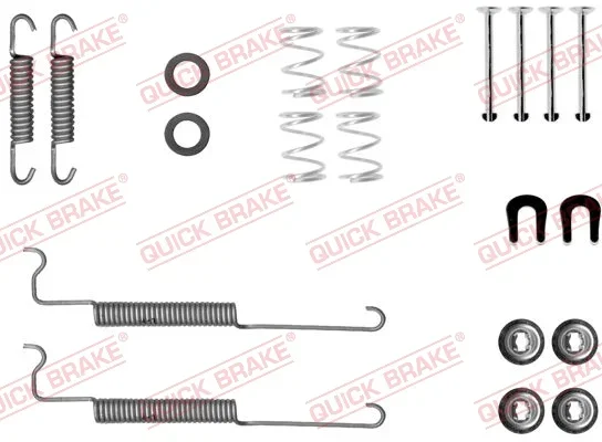 Sada příslušenství, brzdové čelisti QUICK BRAKE 105-0049