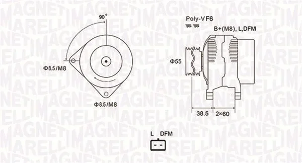 generátor MAGNETI MARELLI 063731933010