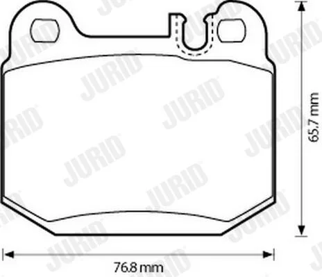 Sada brzdových destiček, kotoučová brzda JURID 573147J