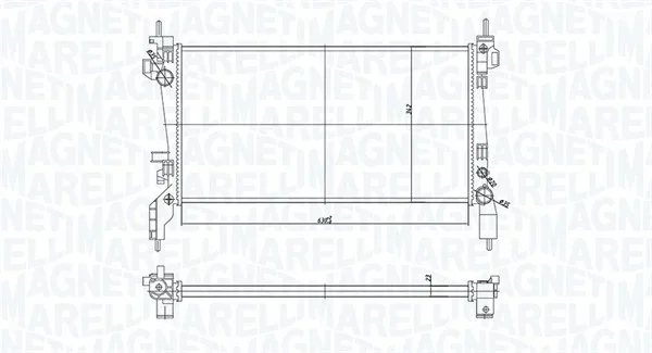 Chladič, chlazení motoru MAGNETI MARELLI 350213172600